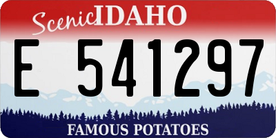 ID license plate E541297
