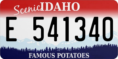 ID license plate E541340