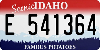 ID license plate E541364