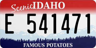 ID license plate E541471