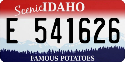 ID license plate E541626