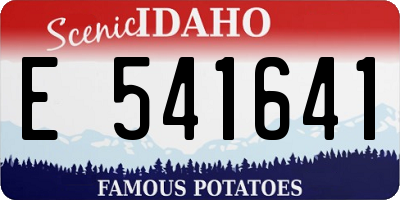 ID license plate E541641