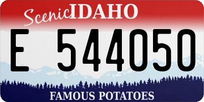 ID license plate E544050