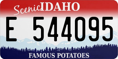 ID license plate E544095