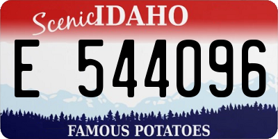 ID license plate E544096