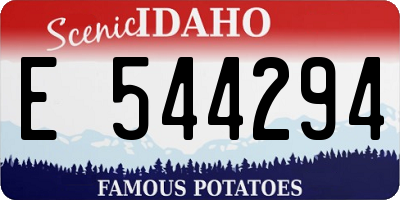 ID license plate E544294