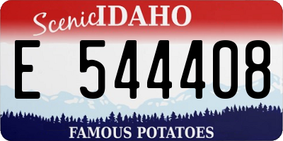 ID license plate E544408