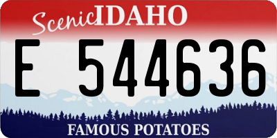 ID license plate E544636