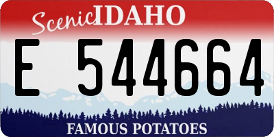 ID license plate E544664