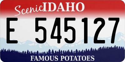 ID license plate E545127