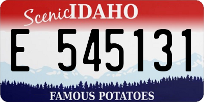 ID license plate E545131