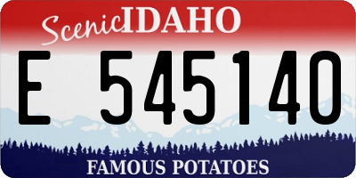 ID license plate E545140