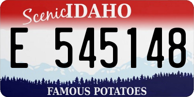 ID license plate E545148