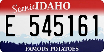 ID license plate E545161