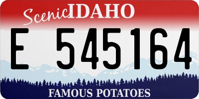 ID license plate E545164