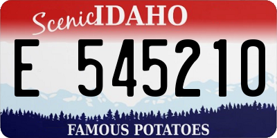 ID license plate E545210