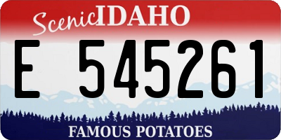ID license plate E545261
