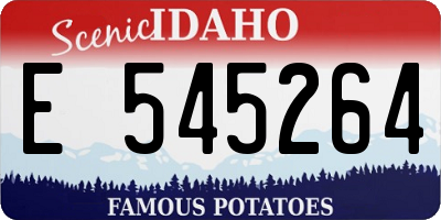 ID license plate E545264