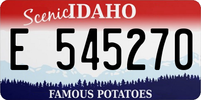 ID license plate E545270