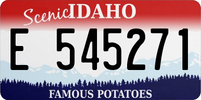 ID license plate E545271