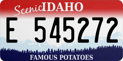 ID license plate E545272