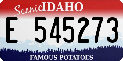 ID license plate E545273