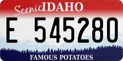ID license plate E545280
