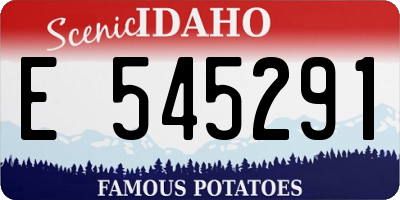 ID license plate E545291