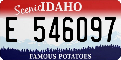 ID license plate E546097