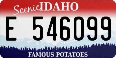 ID license plate E546099