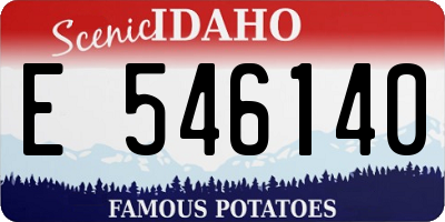 ID license plate E546140
