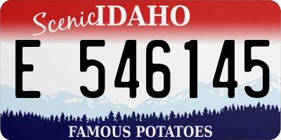 ID license plate E546145