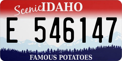 ID license plate E546147
