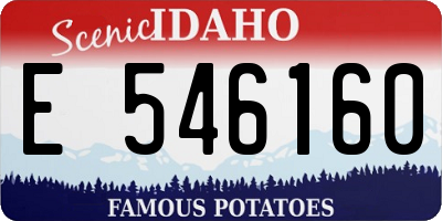 ID license plate E546160