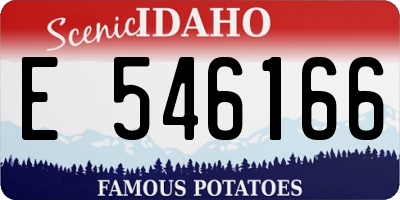 ID license plate E546166