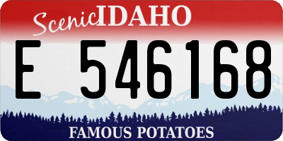 ID license plate E546168