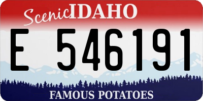 ID license plate E546191