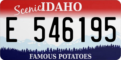 ID license plate E546195