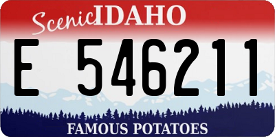ID license plate E546211