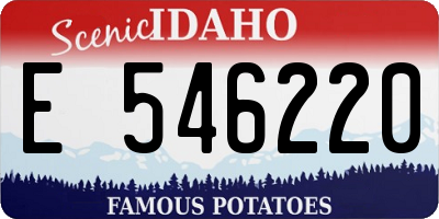 ID license plate E546220
