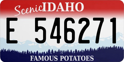 ID license plate E546271