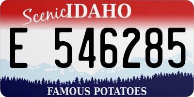 ID license plate E546285