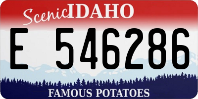 ID license plate E546286