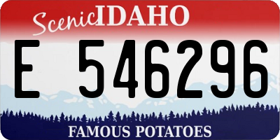 ID license plate E546296