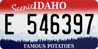 ID license plate E546397