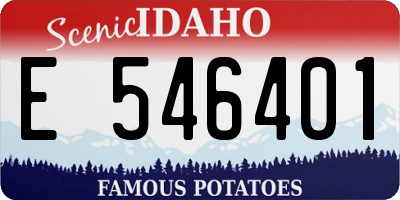 ID license plate E546401