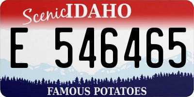 ID license plate E546465