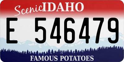 ID license plate E546479
