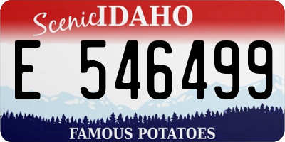 ID license plate E546499