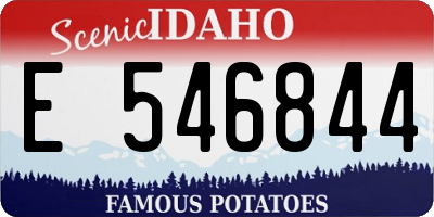 ID license plate E546844